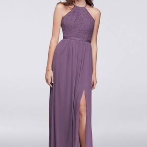 David’s Bridal Bridesmaid Dress Wisteria